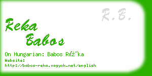 reka babos business card